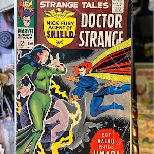 Strange Tales #150 november 1966 1e verschijning van Umar, Stan Lee-script en Jack Kirby-kunst! Eerste werk van John Buscema bij Marvel! "Hydra leeft!