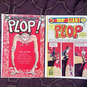 Plop! #1 First Issue Vintage DC October 1973, "The Magazine of Weird Humor! Basil Wolverton's "Arms" Armstrong" style of magazines like MAD.