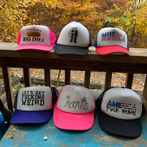 Vintage Trucker Hats! Authentic, Retro, Genuine 1980s and 90s New, Unused Old Stock Humor and Truth w mesh back & snaps while supplies last