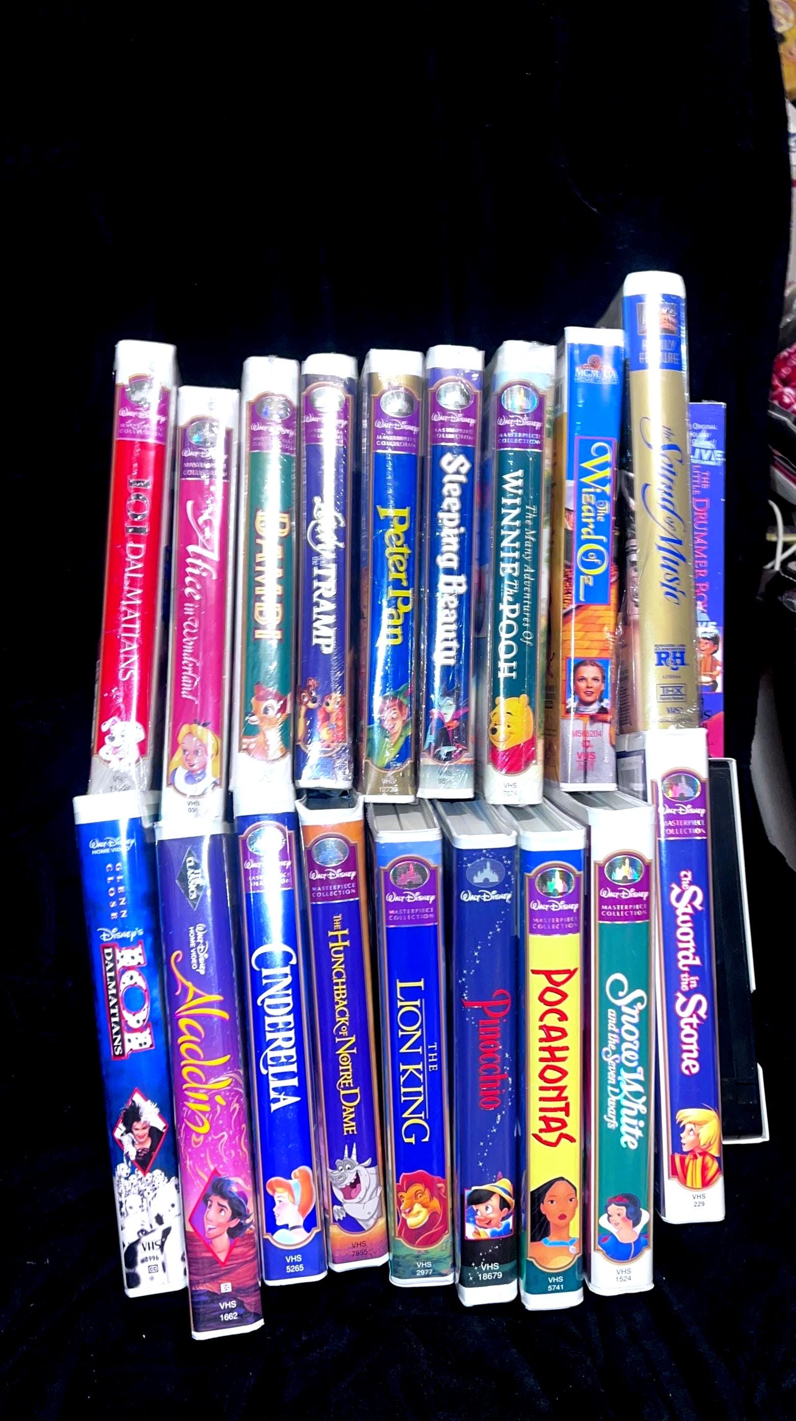 Big Disney + Collection Classic Full Length Movies Many Sealed VHS