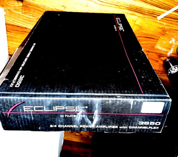 Eclipse Fujitsu Ten Amplifier 3650 5/4 Channel Rare Old Eclipse Fujitsu Ten Amplifier 3650 5/4 Channel Rare Old