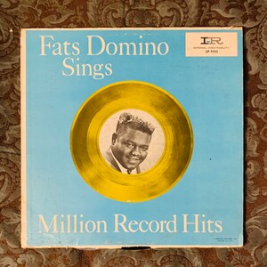 Fats Domino Fats Domino - Sings Million Record Hits Vintage Rock and Roll Vinyl Record Album. Excellent Sound.
