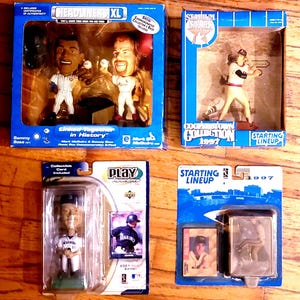 MLB Baseball Bobbleheads and Action Figures! McGwire, Sosa, Mussina, Ichiro Suzuki & Carl Yastrzemski! Upper Deck, Kenner, Starting Lineup