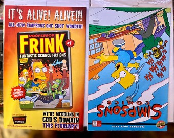 Simpson's #11 Flip Book 1995 W/ Homer on the Range #1 Back