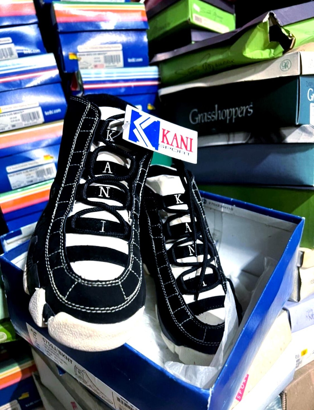 Vintage 90s Hip Hop 6 Kicks Kani Sport Ball Shoes by Karl Kani THE