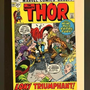 Thor #194 December 1971. Sif! Loki! Storm Giants! Gerry Conway! John Buscema! Stan Lee! Jack Kirby!  Vintage Marvel Comics.