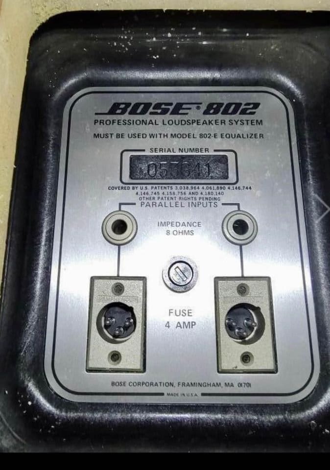 Vintage Bose 901 Series IV Active Equalizer, Pair of Bose 802