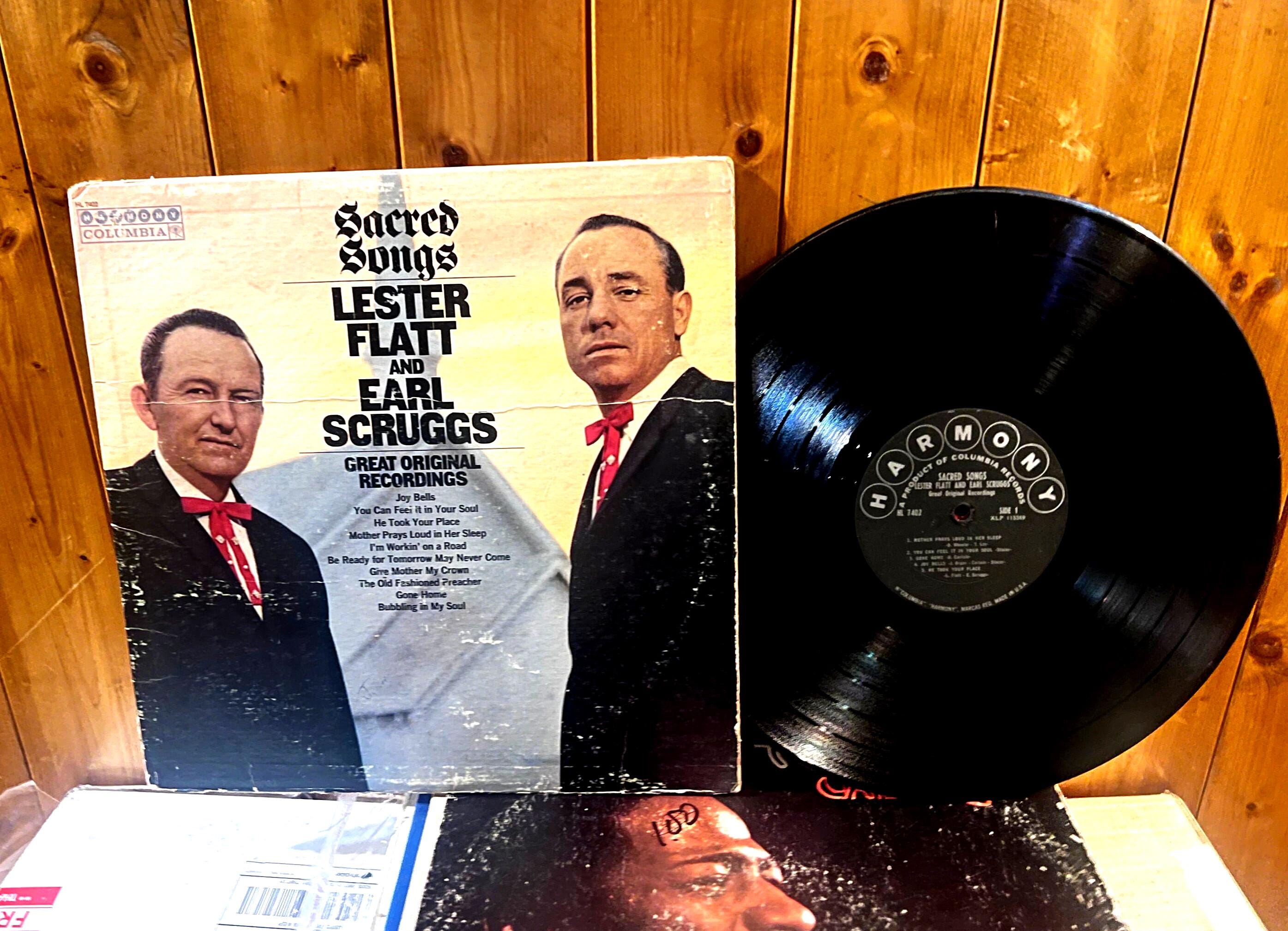 Lester Flatt & Earl Scruggs 2 Vinyl Records - Sacred Songs 1967 + 