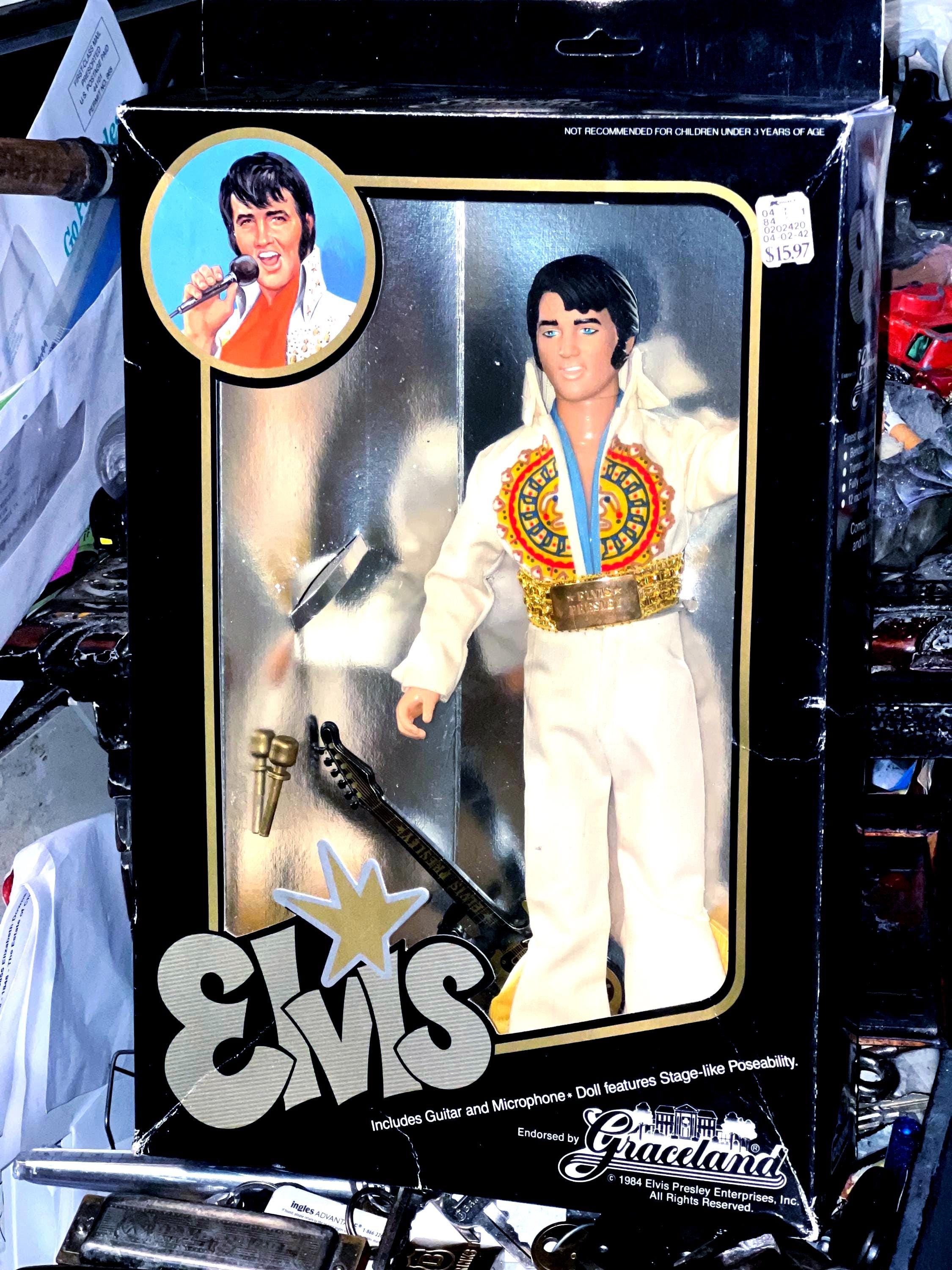 Elvis Presley “the King” 1984 Doll NIB. Iconic 70's Jumpsuit