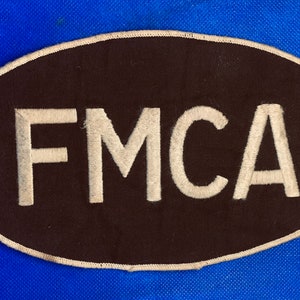 FMCE Family Campgrounds of America  Large Size patch Vintage Approximately  6.5 x 7.5 old stock.