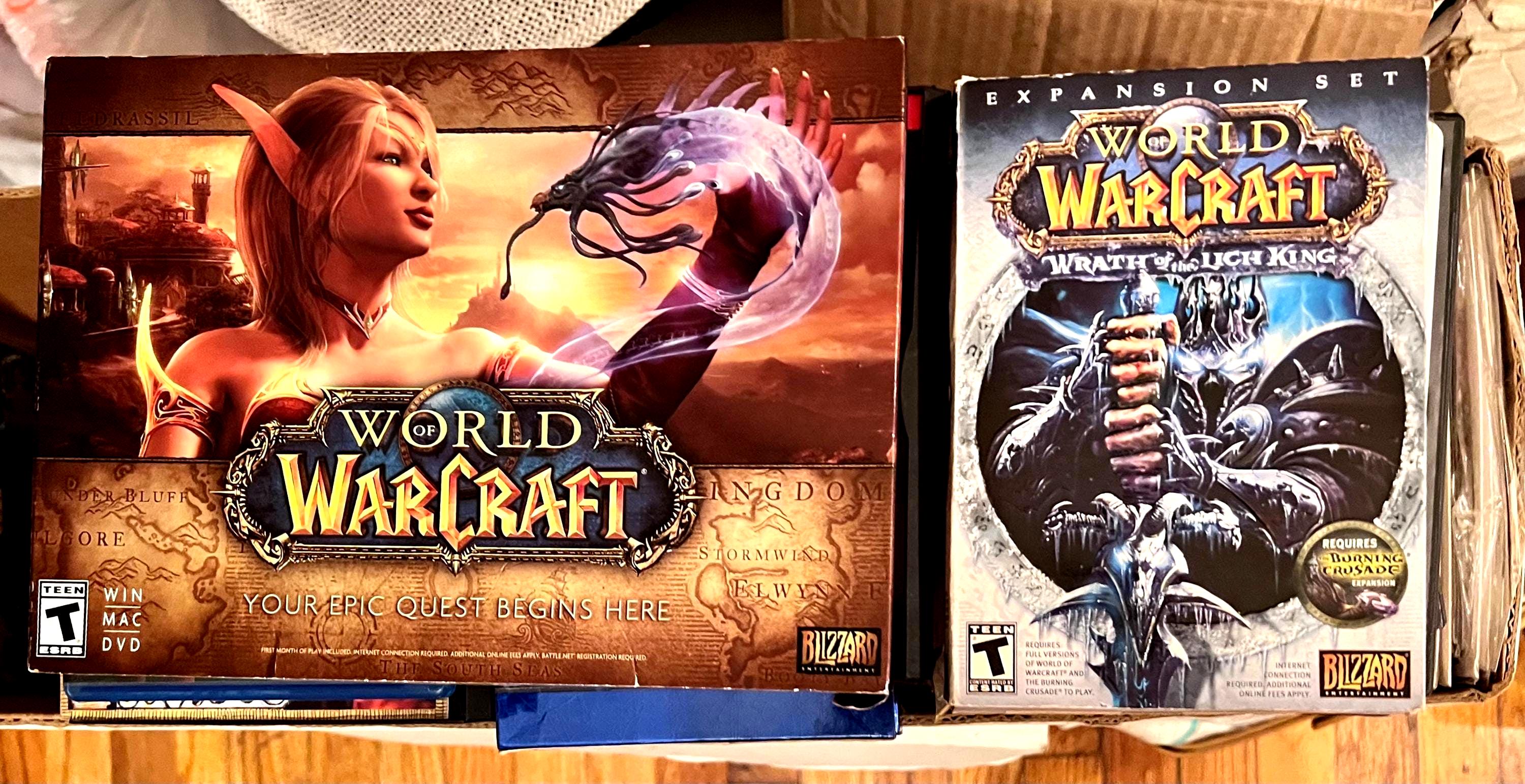 World of Warcraft 2004 Factory Sealed Battlechest Long Box Set (PC