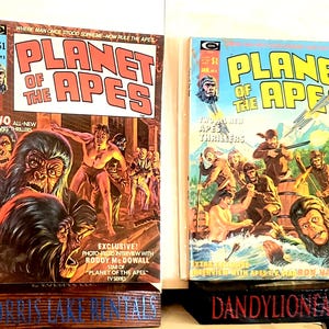 Planet of the Apes #3 and #4  1974-1975. Roddy McDowall interview. Chris Claremont interviews  Ron Harper star of the Apes TV show.