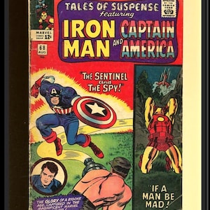 Tales of Suspense #68 Vintage Iron Man! Captain America! Jack Kirby! Marvel!! Est GD+