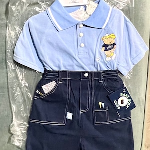 Vintage Baby Golf 4T Baby Boy Blue Golf apparel. Polo style shirt and shorts. Inspire exceptional golf play!