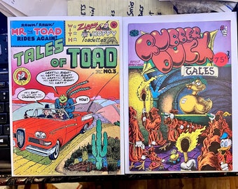 Tales of Toad #3 and Ruber Duck Tales #1 Underground Early Zippy the Pinhead + Psychedelic Collector&#39;s item comic from 1971. Adults Only.