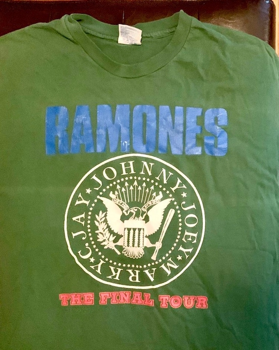 Ramones Shirt Final Tour 2 Sided 1996 Lollapalooza AND a 1991 