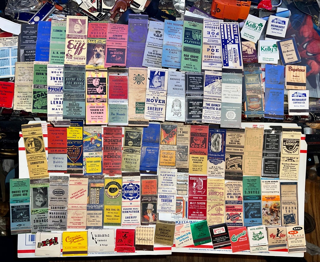 Matchbook Collection Vintage Matchbooks Advertising, Political