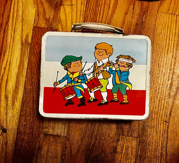 Patriotic Metal Lunch Box. Vintage 1974 Little Patriots Metal Lunch Box drum and Fife A Classic Made in USA by the Ohio Art Company Etsy Hong Kong