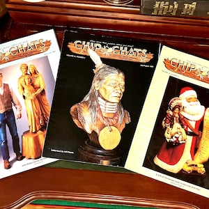 Chip Chats Vintage Woodcarving Magazines 1994-1995. National Woodcarvers Association Publication   articles, patterns, tips, and information