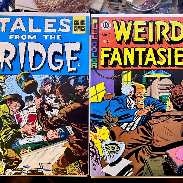 Vintage Underground Tales From The Fridge #1 Cozmic Comics 1974 / Weird Fantasies #1-1972 Science Fiction. Mature Content Adults Only