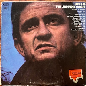 vintage LP Vinyl Record Album - Bonjour, je suis Johnny Cash - Vinyl VG+ Condition