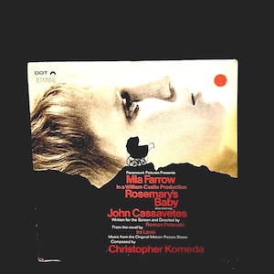 Rosemary’s Baby Vintage 1960s Classic Horror Movie Soundtrack .