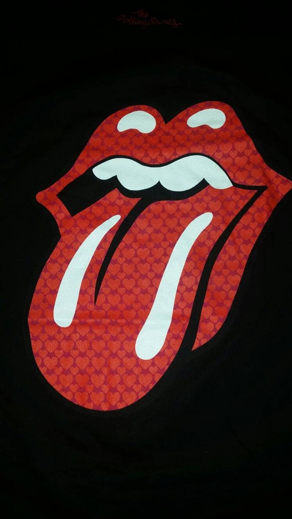 Valentine's Day Gift! Rolling Stones Shirt Hearts 