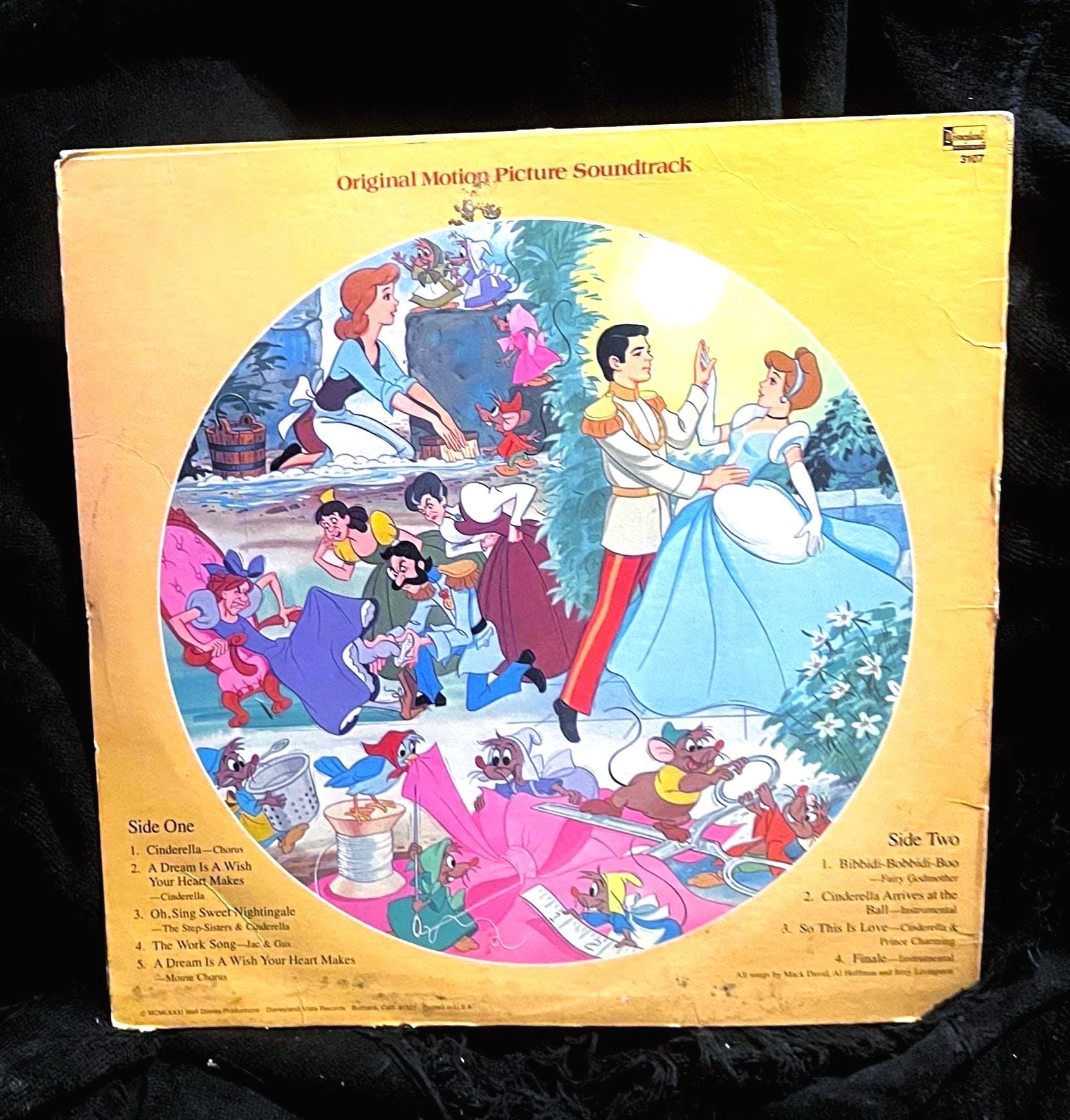 Walt Disney's Cinderella: Disney Picture Disc - RARE 1981 Vinyl
