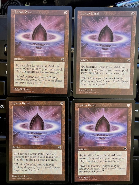MTG Lotus Petal - Tempest. Magic the Gathering Cards Two for
