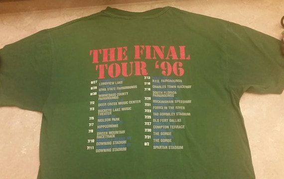 Ramones Shirt Final Tour 2 Sided 1996 Lollapalooz… - image 9