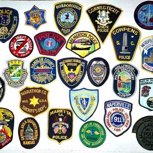 Police Patch Collections! Sheriff Dept. State Troopers.  Austin Texas, Hoonah Alaska,  Nashville Special Weapons and Tactics