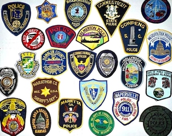 Police Patch Collections! Sheriff Dept. State Troopers.  Austin Texas, Hoonah Alaska,  Nashville Special Weapons and Tactics