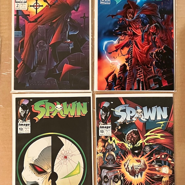 Spawn #2 First Edition, 1st Printing, 1st Appearance Comic Book - Iconic Todd McFarlane All Time Top Comic Covers List - JAMIE FOXX Movie