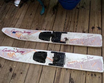 Cut 'n Jump - Tourni Pro! - Wooden Antique Waterski, 170cm Cut 'n Jump - Tourni Pro! - Wooden Antique Waterski, 170cm