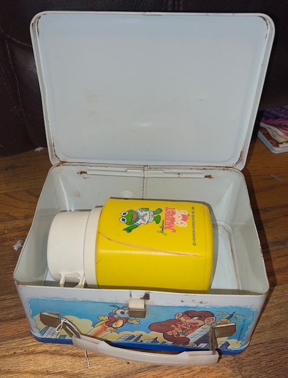 Muppet Babies Vintage Metal Lunch Box and Thermos - image 4