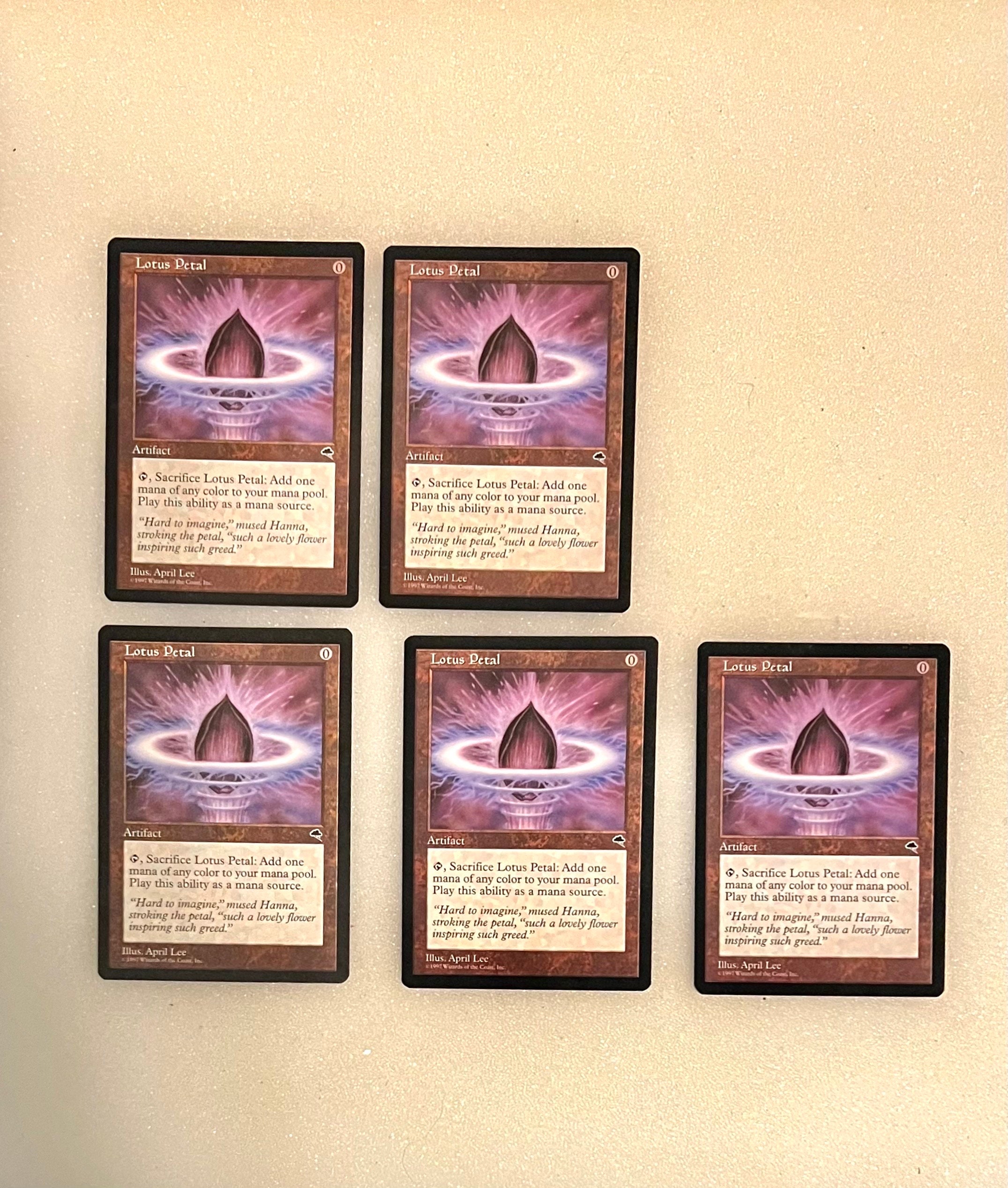 MTG Lotus Petal - Tempest. Magic the Gathering Cards Two for 39.95