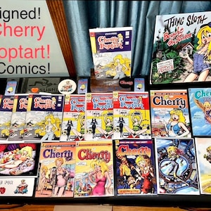 Cherry Poptart Comic Books Signed by Creator Underground Classic! Full Vampironica Story! Comic Buyer's Guide's 100 Sexiest Women in Comics.