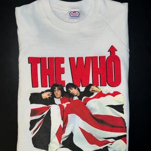 The Who Shirt! Rare 1989 “The Kids Are Alright” White Long Sleave Who Concert Shirt Medium Bright Excellent Appearance Vintage Rock n Roll