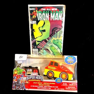 Iron Man #179 + RC Iron Man Utility Vehicle 2.4 GHZ Lighted Full Function Radio Controller in box! Marvel Super Hero Adventure w/ 1984 comic