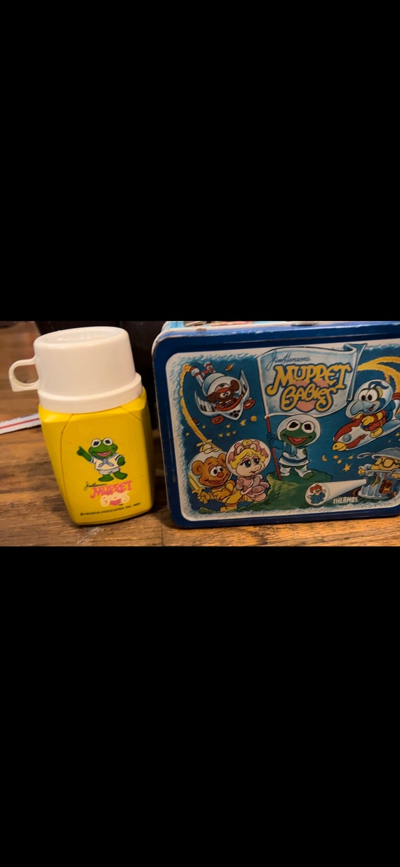 Muppet Babies Vintage Metal Lunch Box and Thermos - image 5