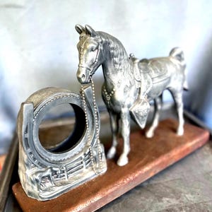 Horse Décor Vintage 1950’s Clock Base, 3D Picture Frame or other Creative use of this Ornate Equine Art as a base, frame or stand alone