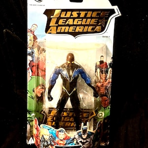 Black Lightning Action Figure DC Direct Justice League of America Series 1 Black Lightning Action Figure New in Packaging w/ vintage comic!