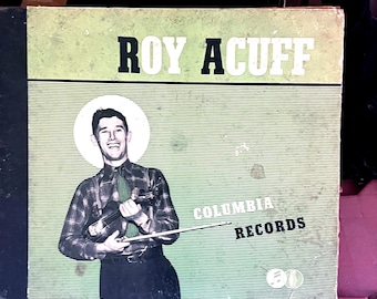 Roy Acuff Vintage 78 RPM Four Record Set. Known as the "King of Country Music" Self Titled Columbia  Records C-101 Released Around 1941.