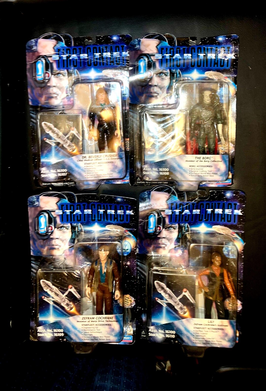 Star Trek Action Figures. First Contact 1996 All 4 New in Packaging ...