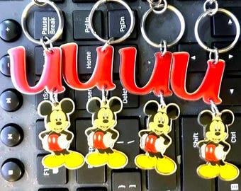 Vintage Disney Mickey Mouse Keychain by Applause
