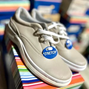 Keds Sneakers Briana Stone Smooth Walking Shoes, Everyday Shoes Classic, Comfy, Keds Many Sizes Vintage NOS in box w tags Super Sale Priced image 4