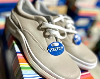 Keds Sneakers Briana Stone Smooth Walking Shoes, Everyday Shoes Classic, Comfy, Keds Many Sizes Vintage NOS in box w tags Super Sale Priced!