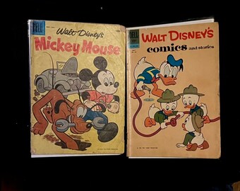 Walt Disney's Mickey Mouse #57 1958 & Walt Disney's Comics and