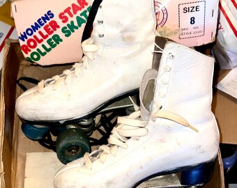 Paire de patins à roulettes anciens – Années 50, authentiques & réglables - Collection