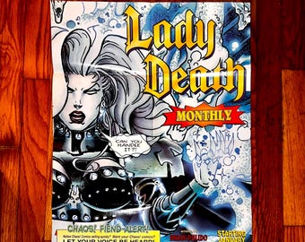 rare lady death cards Lady Death rare Translucent insert cards set 1990s main image 1
